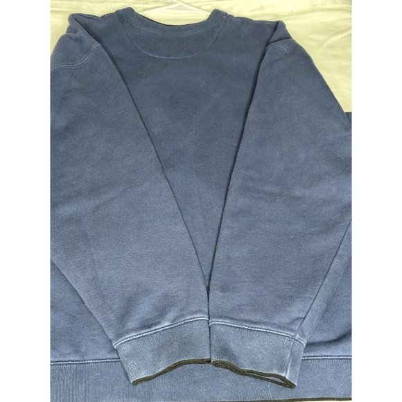 Croft & Barrow Eagle American Flag Crew Sweatshirt Mens Blue Workwear Quilting - Picture 4 of 12